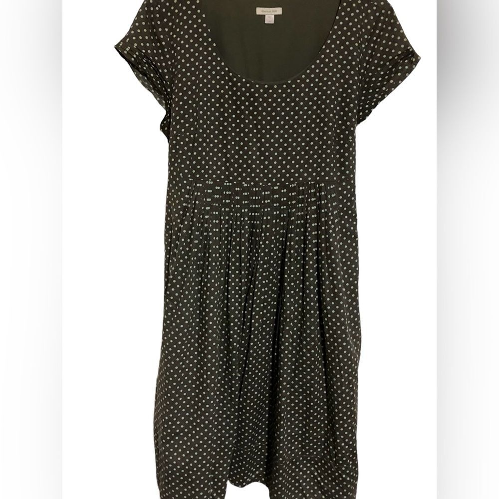Garnet Hill Grey and Light Blue Dress Size 16